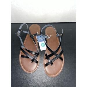 Women's Universal Thread Black Sandals Size 9.5